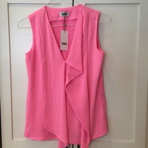 Hot Pink Sonia Rykiel blouse! Sz S